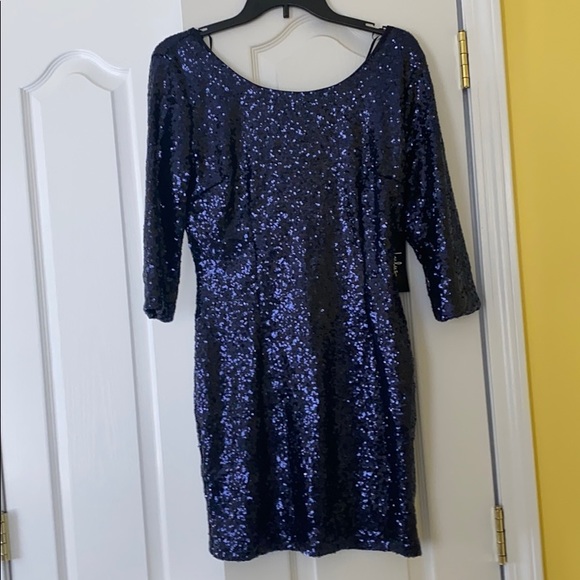 Blue sequenced dress - Picture 1 of 1